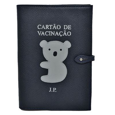 Porta-Cartao-de-Vacina-Little-Koala-Marinho-Liso