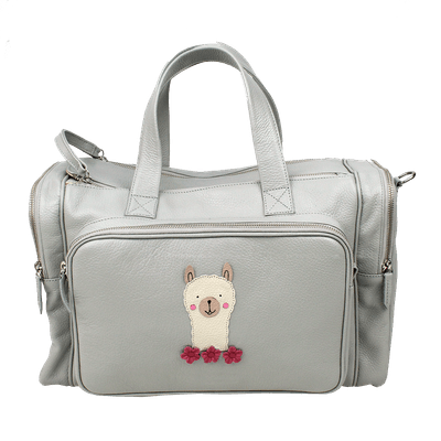 merci-with-love-baby-weekend-bag-cinza-claro-lhama-frente